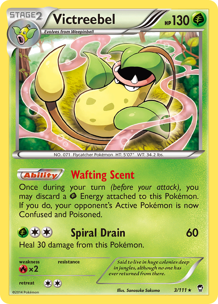 Victreebel (3/111) - Furious Fists Pokémon Card