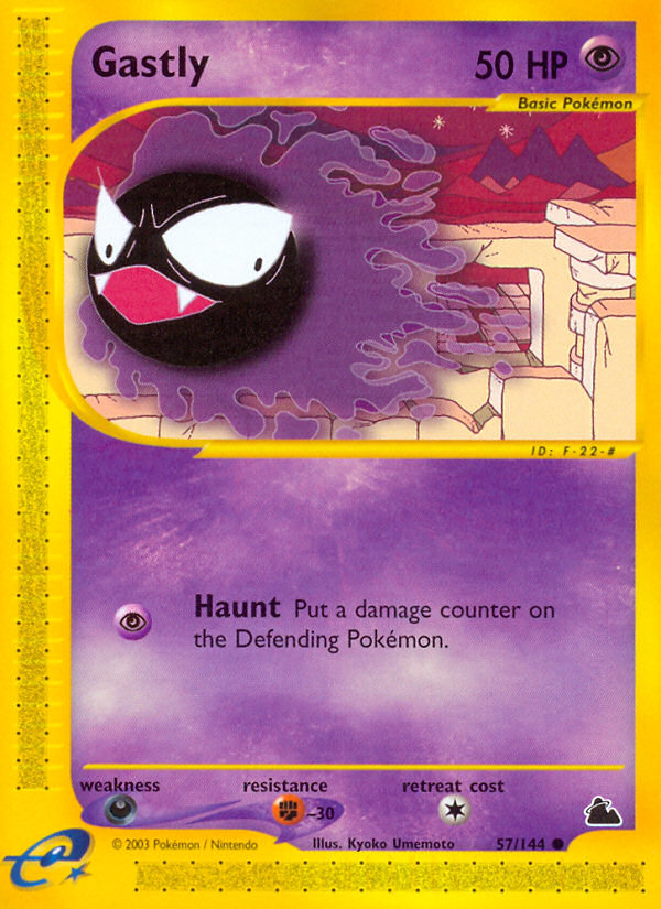 Gastly (57/144) - Skyridge Pokémon Card