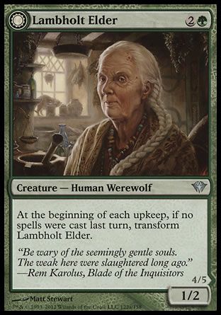 Lambholt Elder (Dark Ascension) Trading Card