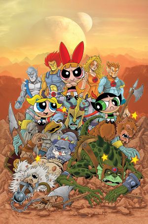 ThunderCats / The Powerpuff Girls #4 (Cvr K Inc 1:5 Ken Haeser Virgin Foc Bonus Variant)