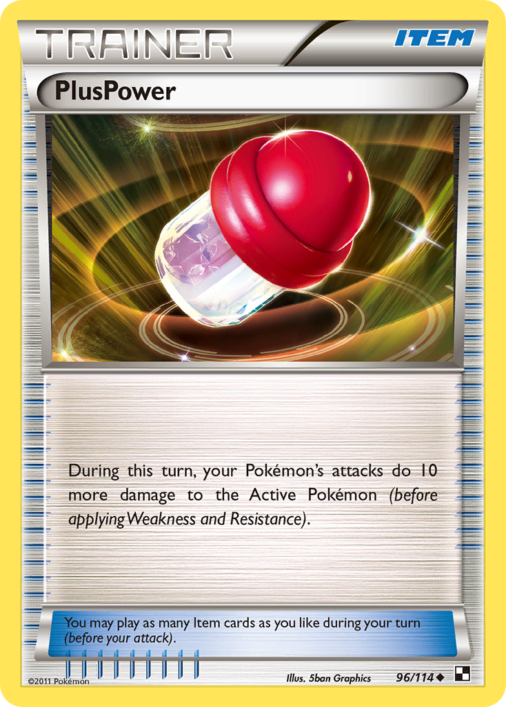 PlusPower (Trainer: Item) (96/114) - Black & White Pokémon Card