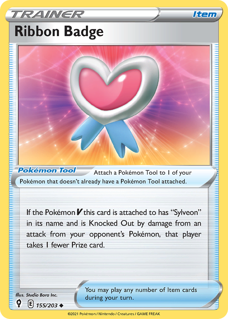 Ribbon Badge (Trainer: Item) (155/203) - Evolving Skies Pokémon Card