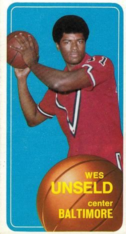 Wes Unseld 1970 Topps #72 Sports Card