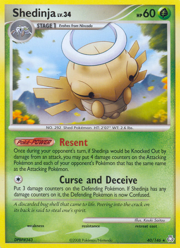 Shedinja (40/146) - Legends Awakened Pokémon Card