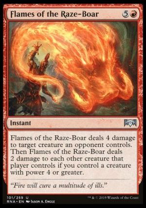 Flames of the Raze-Boar (Ravnica Allegiance)