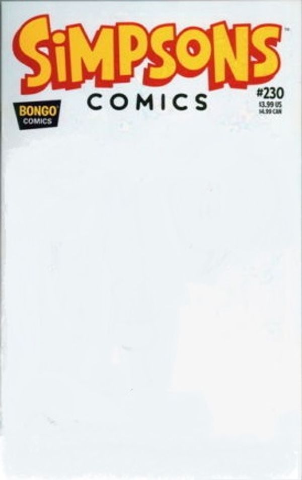Simpsons Comics #230 (Sketch Edition)
