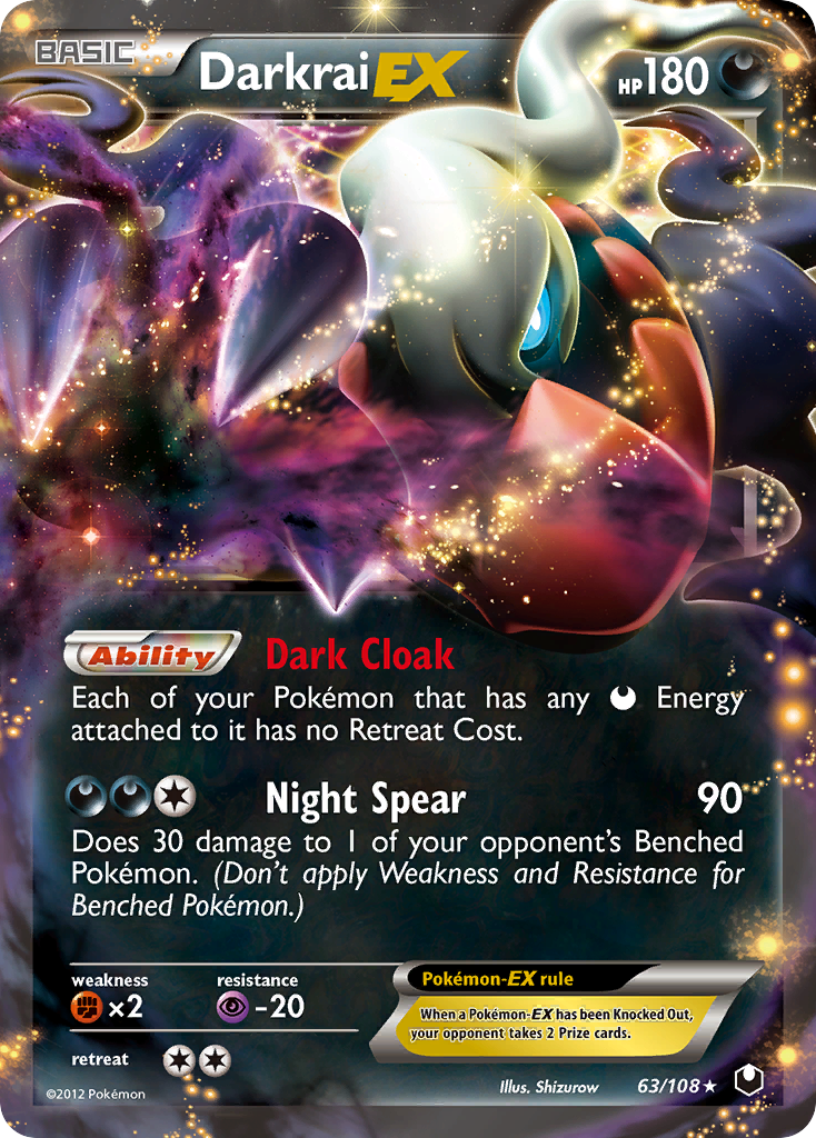 Darkrai EX (63/108) - Dark Explorers Pokémon Card