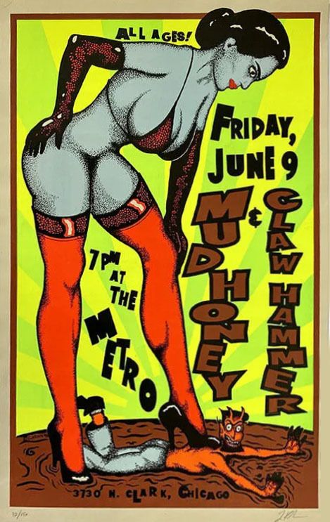 Mudhoney The Metro 1995 Concert Poster