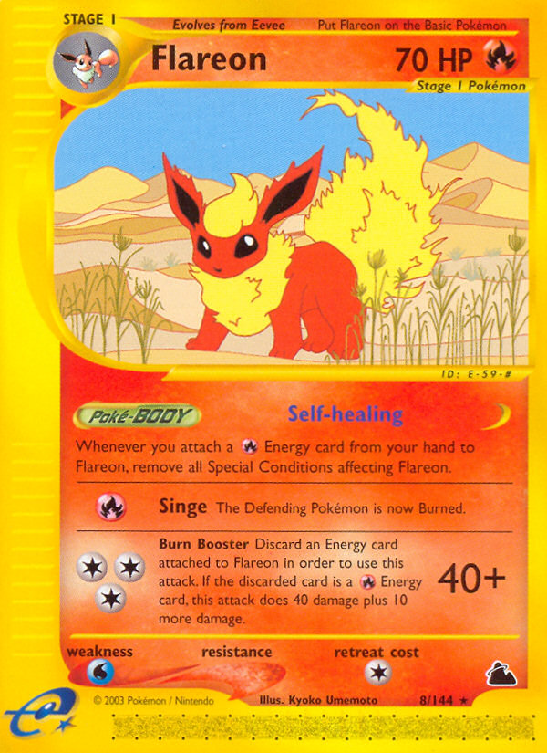 Flareon (8/144) - Skyridge Pokémon Card