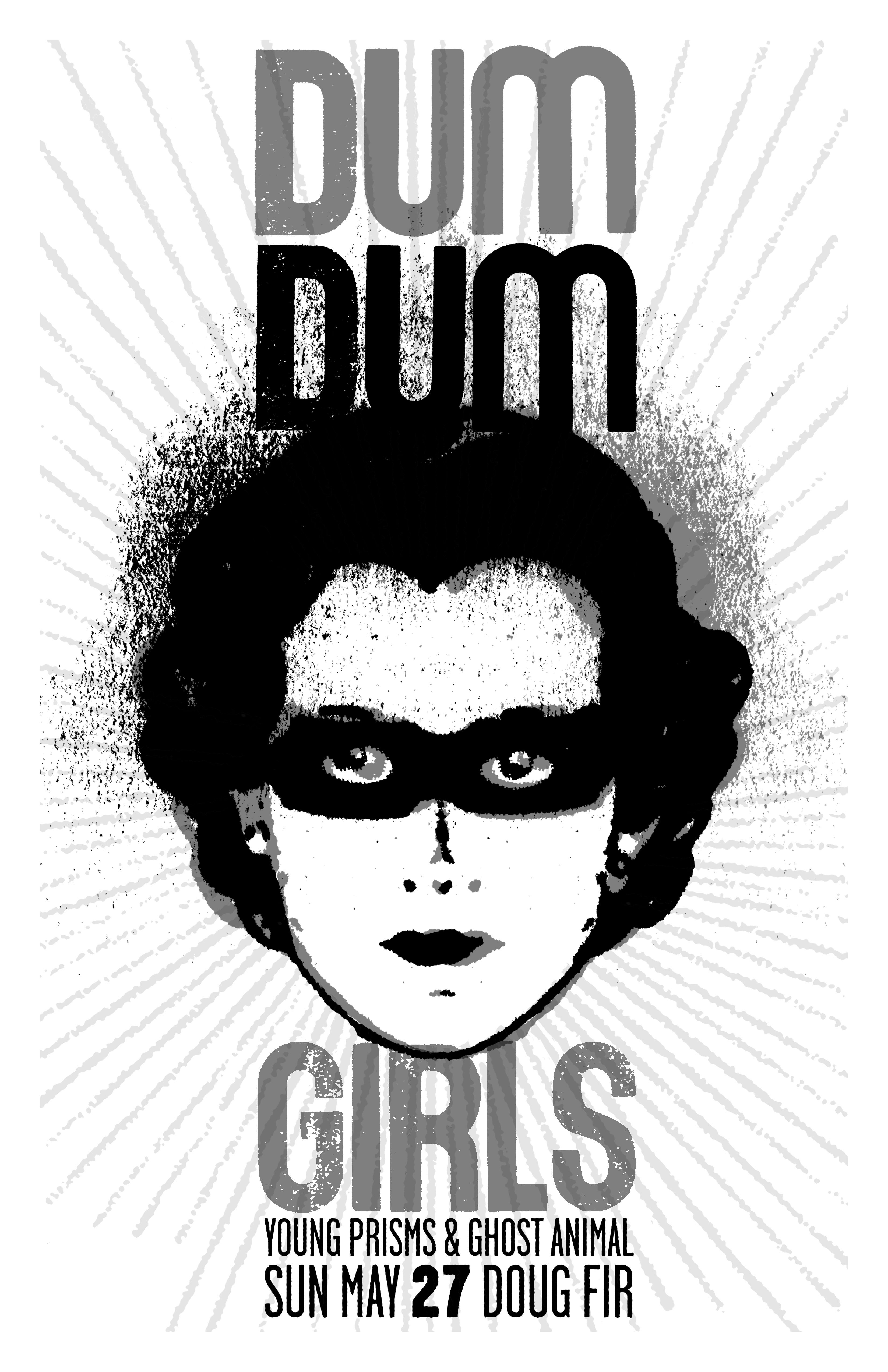 MXP-141.20 Dum Dum Girls 2012 Doug Fir  May 27 Concert Poster