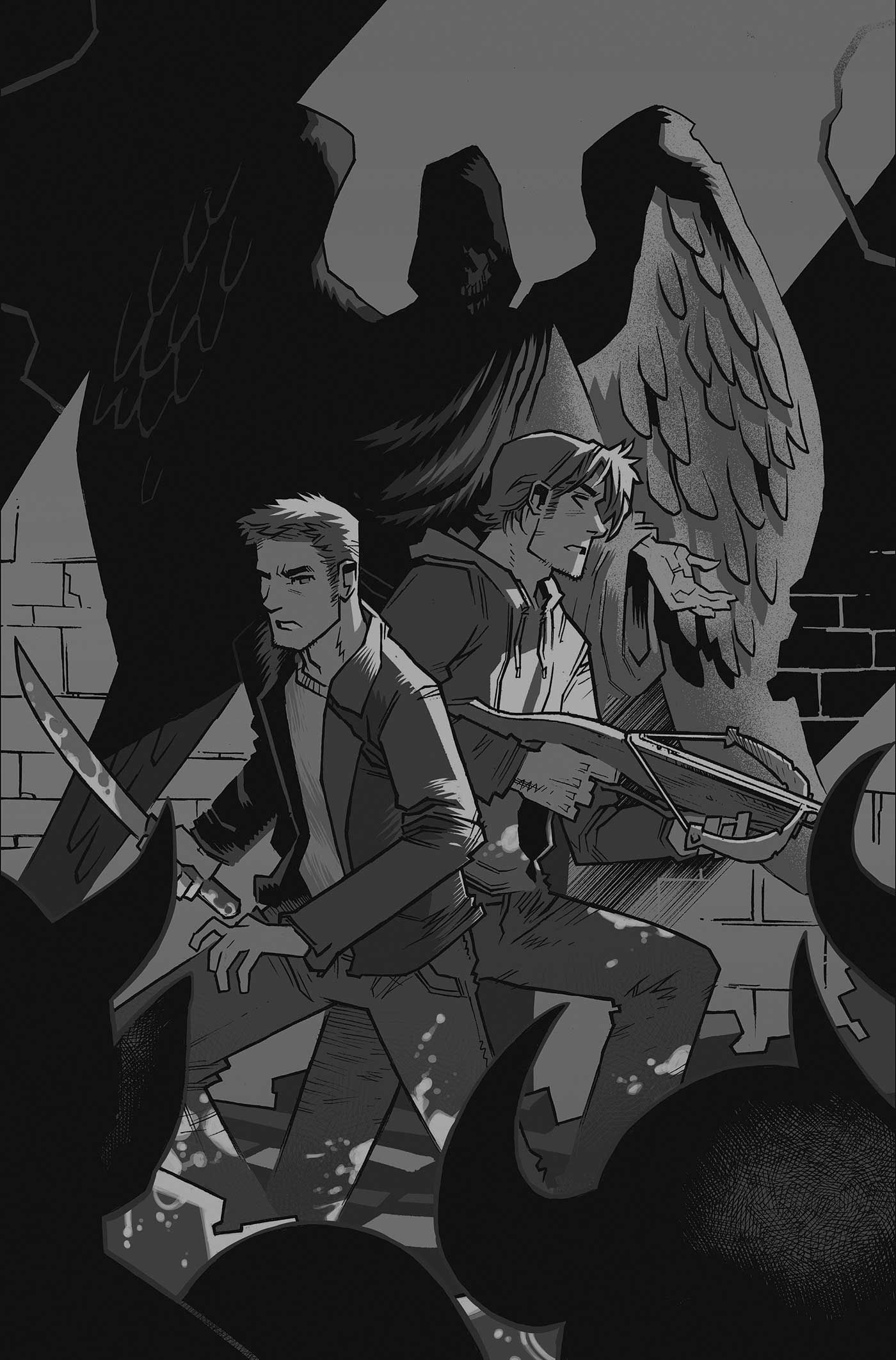 Supernatural #10 (Cvr K Inc 1:5 John Amor Line Art Virgin Variant) Comic
