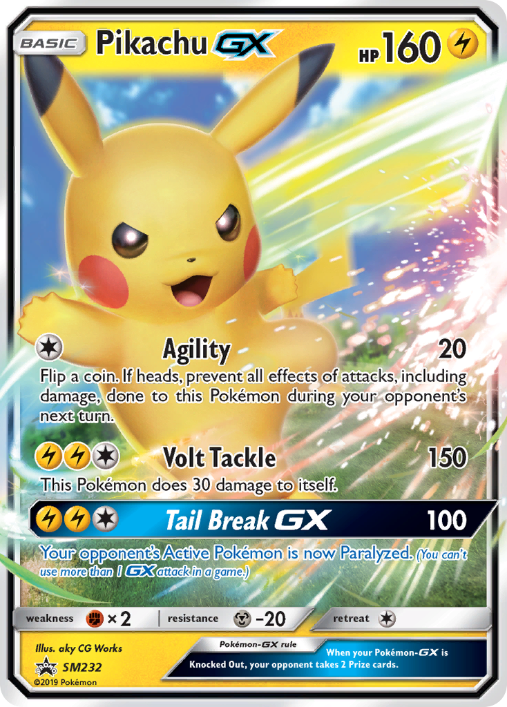 Pikachu GX (SM232) - SM Black Star Promos Pokémon Card