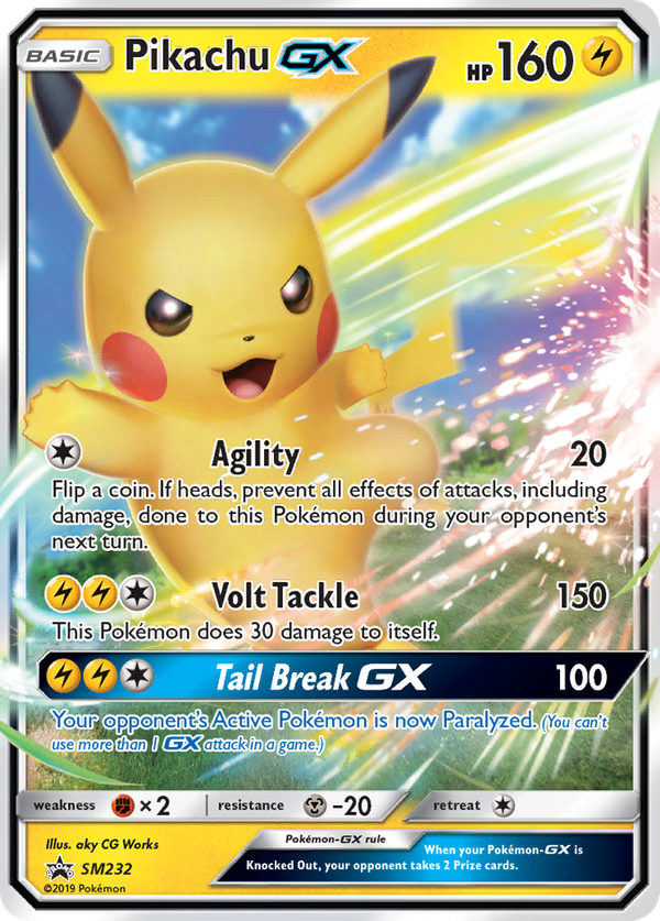 Pikachu GX (SM232) - SM Black Star Promos