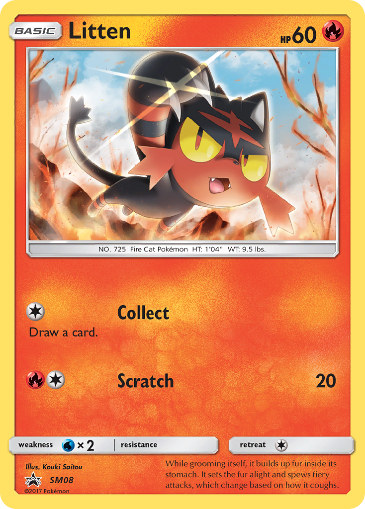 Litten (SM08) - SM Black Star Promos Pokémon Card