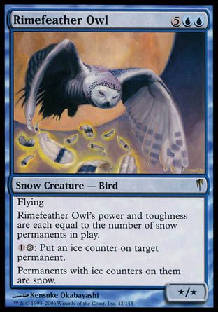 Rimefeather Owl (Coldsnap) Trading Card