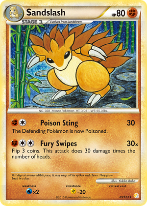 Sandslash (29/123) - HeartGold & SoulSilver