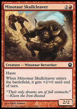 Minotaur Skullcleaver (Theros) Trading Card