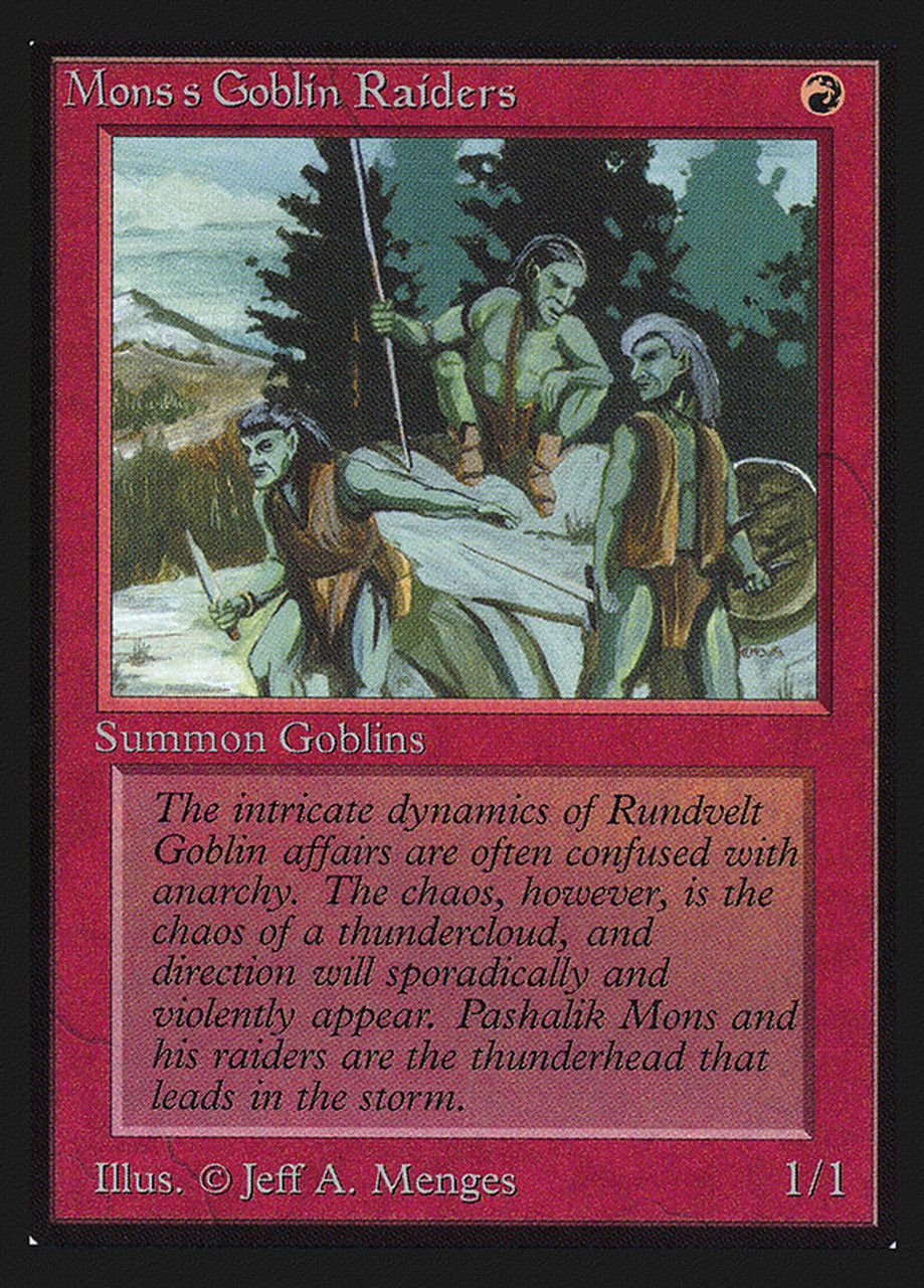 Mons's Goblin Raiders (Collector's Edition) Trading Card