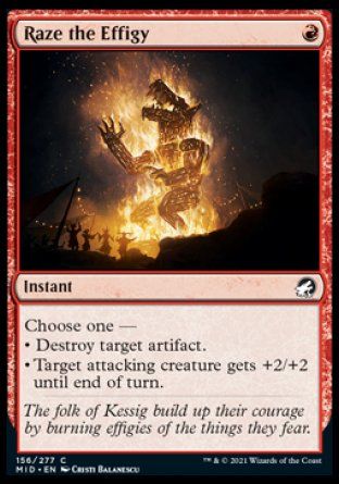 Raze the Effigy (Innistrad: Midnight Hunt) Trading Card