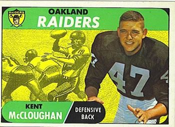 Kent McCloughan 1968 Topps #12 Sports Card