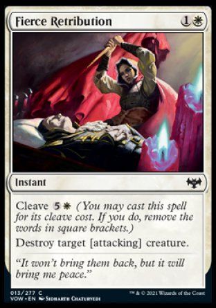 Fierce Retribution (Innistrad: Crimson Vow) Trading Card