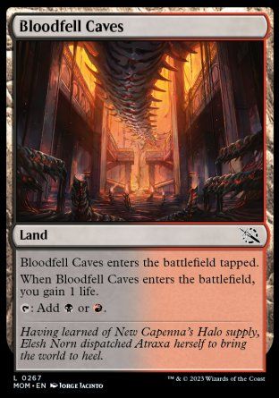 Bloodfell Caves (March of the Machine) Trading Card