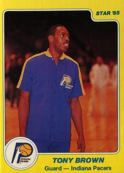 Tony Brown 1984 Star #53 Sports Card