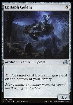 Epitaph Golem (Shadows over Innistrad) Trading Card