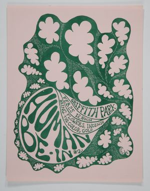 Human Be-In #2 Griffith Park Handbill 1967