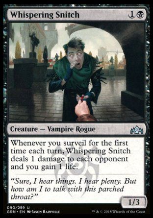 Whispering Snitch (Guilds of Ravnica) Trading Card