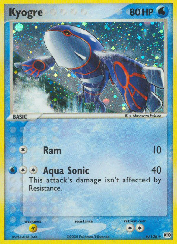 Kyogre (6/106) - Emerald Pokémon Card