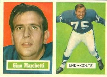 Gino Marchetti 1957 Topps #5 Sports Card