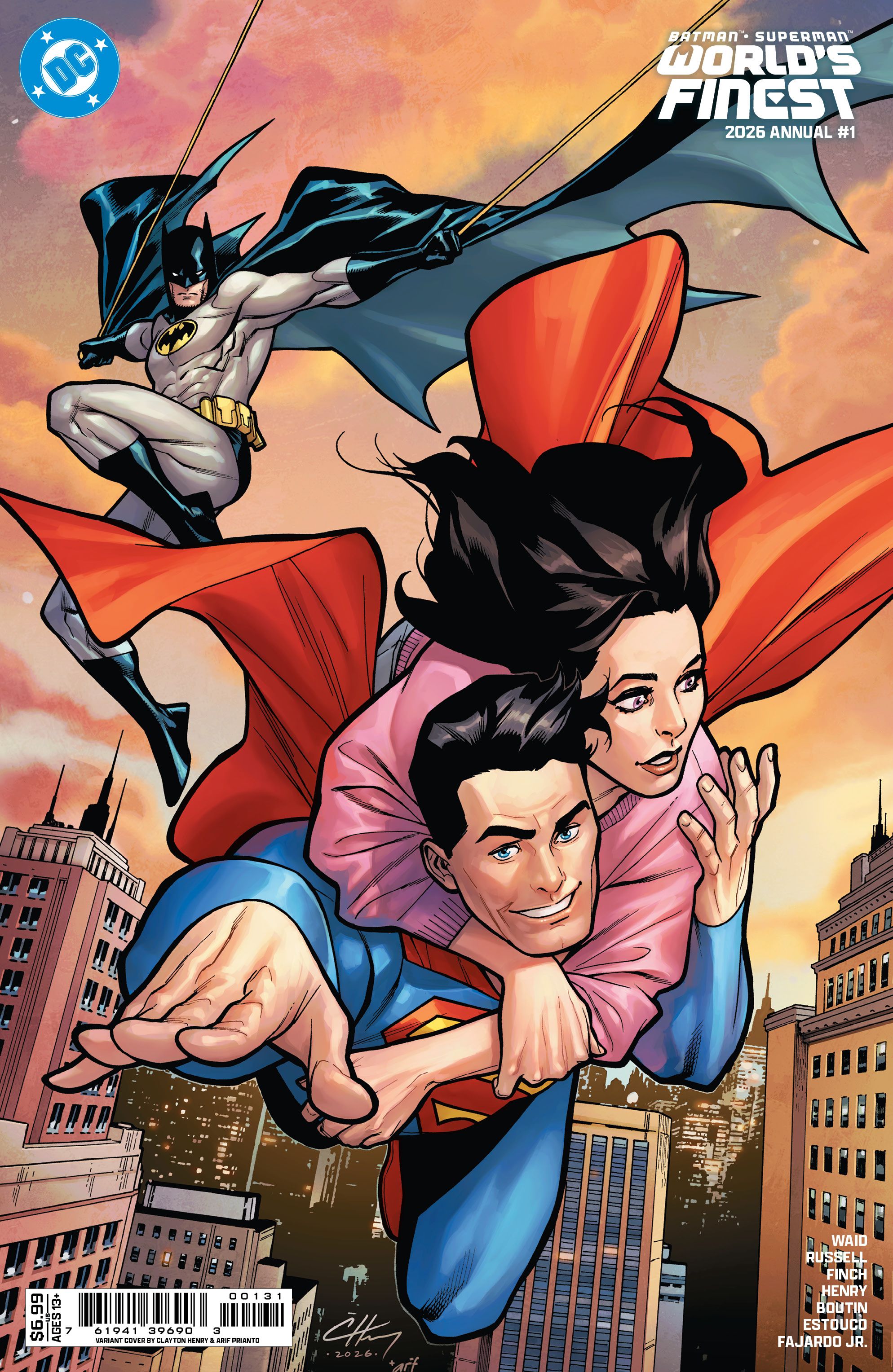 Batman Superman Worlds Finest 2026 Annual #1 (Cvr C Clayton Henry Card Stock Variant) Comic