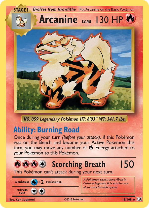 Arcanine (18/108) - Evolutions