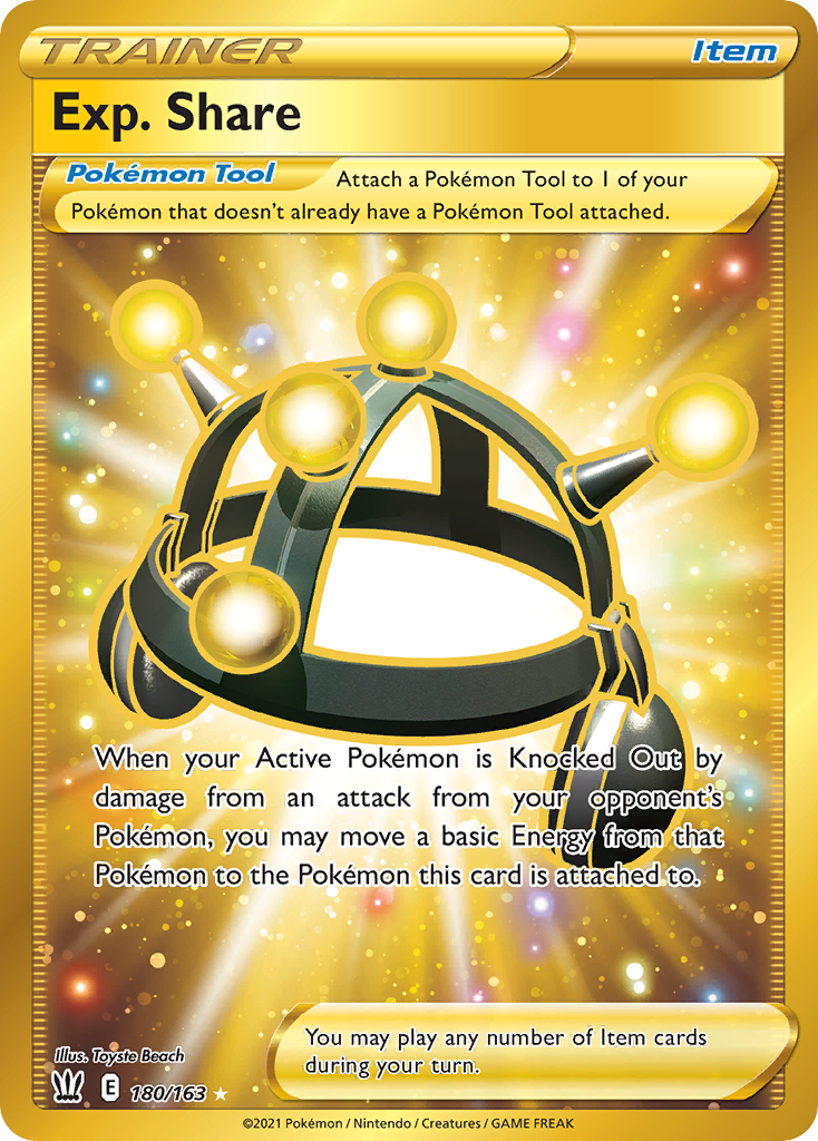 Exp. Share (Trainer: Pokémon Tool) (180/163) - Battle Styles Pokémon Card