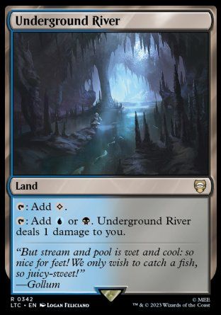 Underground River (The Lord of the Rings Commander Decks) Trading Card