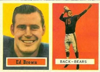 Ed Brown 1957 Topps #43 Sports Card
