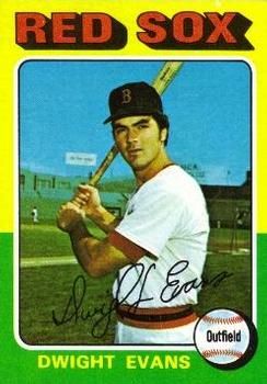 DWIGHT EVANS 1977 Topps 25 Baseball Card Boston Red Sox 