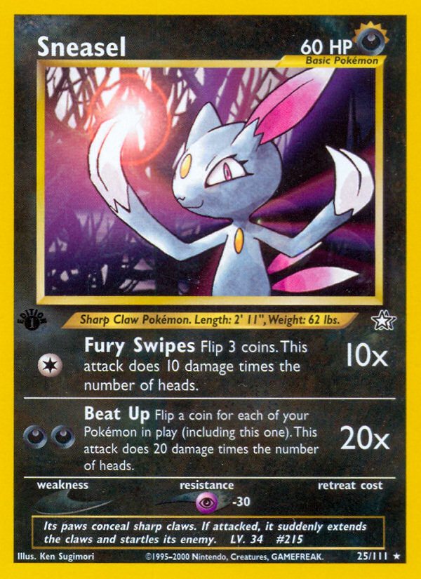 Sneasel (25/111) - Neo Genesis Pokémon Card