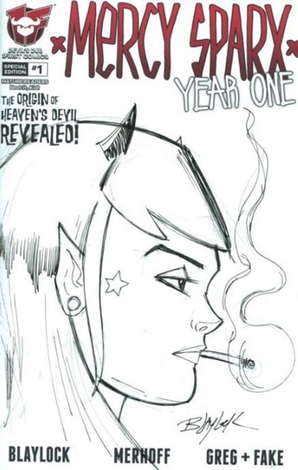 Mercy Sparx: Year One #1 (Blaylock Sketch Cover)