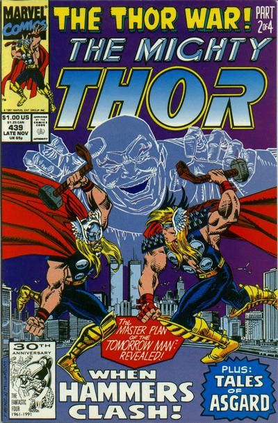 9.2 NM- Nov 1991, Marvel Beta Ray Bill Thor #438 