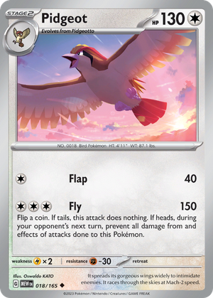 Pidgeot (18/165) - 151