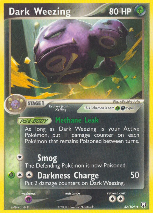 Dark Weezing (42/109) - Team Rocket Returns Pokémon Card