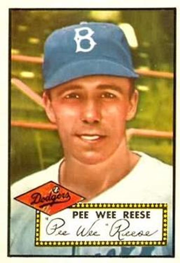 Pee Wee Reese Card 1983 Topps 1952 Reprint #333