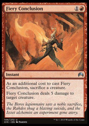 Fiery Conclusion (Magic Origins) Trading Card