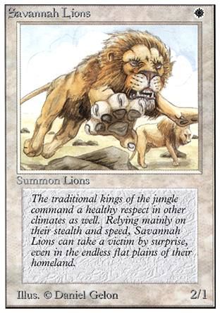 Savannah Lions (Unlimited) Trading Card