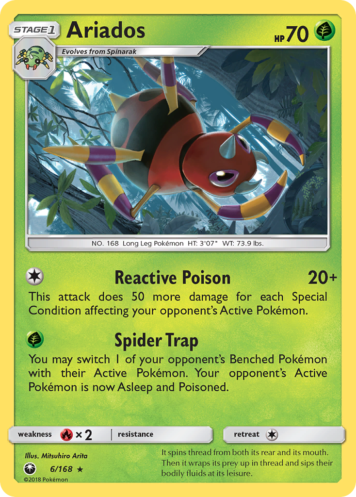 Ariados (6/168) - Celestial Storm Pokémon Card