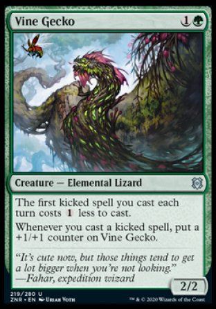 Vine Gecko (Zendikar Rising) Trading Card