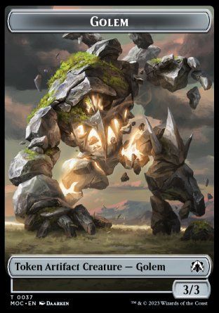 Golem (March of the Machine Commander Decks) Trading Card