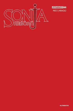 Sonja Reborn #1 (Cvr U Foc Bonus Red Blank Authentix Variant)